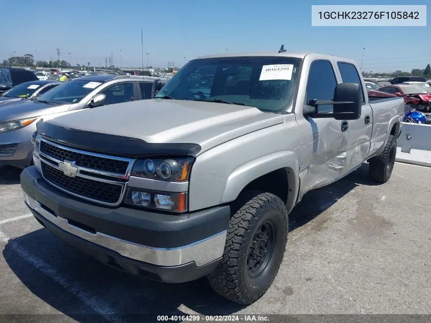 2006 Chevrolet Silverado 2500Hd Lt2 VIN: 1GCHK23276F105842 Lot: 40164299