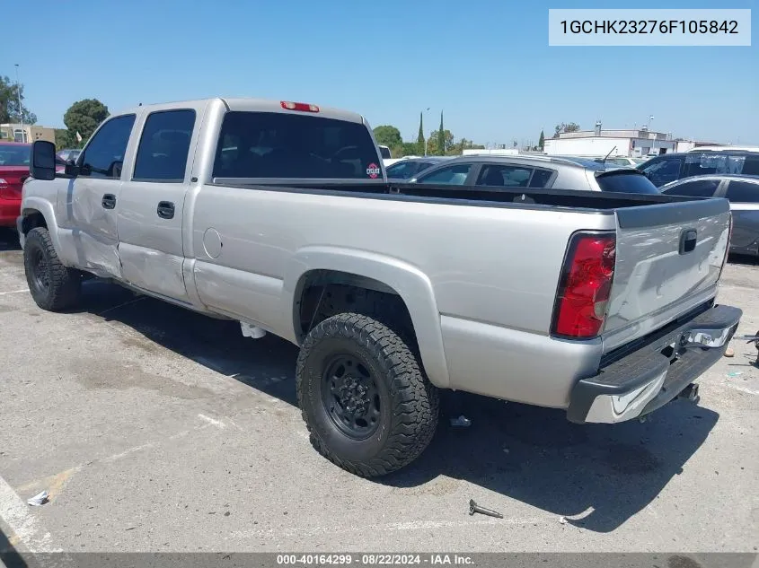 2006 Chevrolet Silverado 2500Hd Lt2 VIN: 1GCHK23276F105842 Lot: 40164299