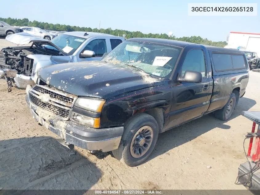 2006 Chevrolet Silverado 1500 Work Truck VIN: 3GCEC14X26G265128 Lot: 40194547