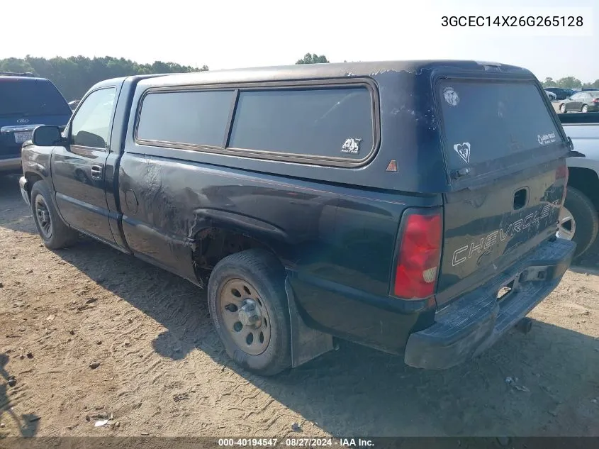 2006 Chevrolet Silverado 1500 Work Truck VIN: 3GCEC14X26G265128 Lot: 40194547