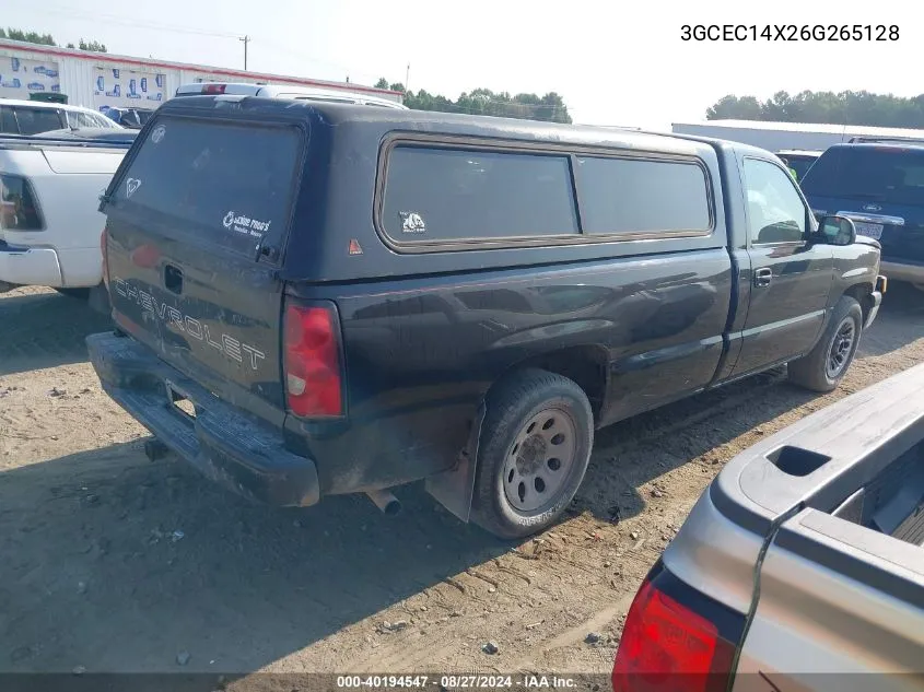 2006 Chevrolet Silverado 1500 Work Truck VIN: 3GCEC14X26G265128 Lot: 40194547