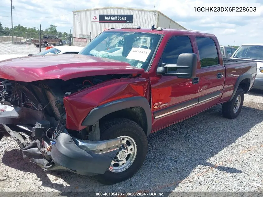 2006 Chevrolet Silverado 2500Hd Lt1 VIN: 1GCHK23DX6F228603 Lot: 40195473