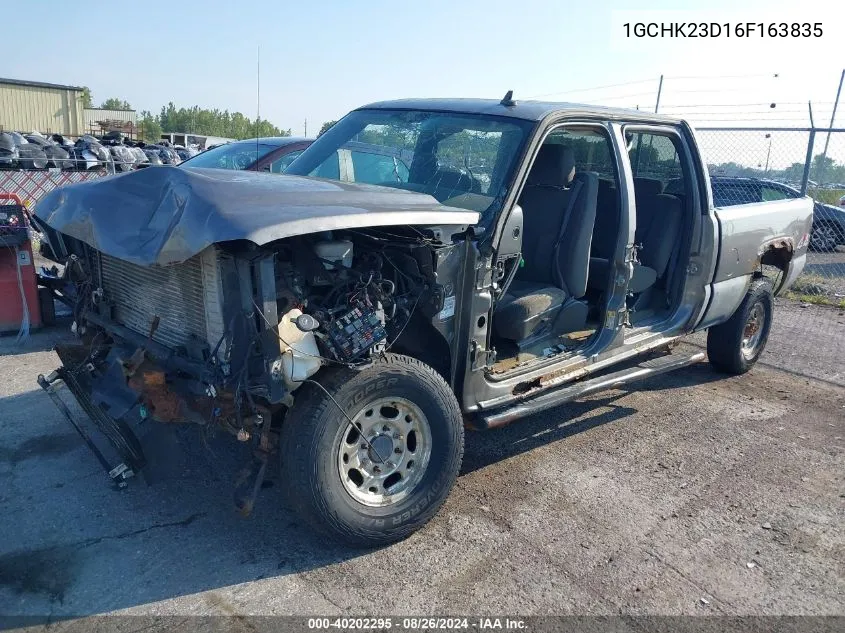 2006 Chevrolet Silverado 2500Hd Lt1 VIN: 1GCHK23D16F163835 Lot: 40202295