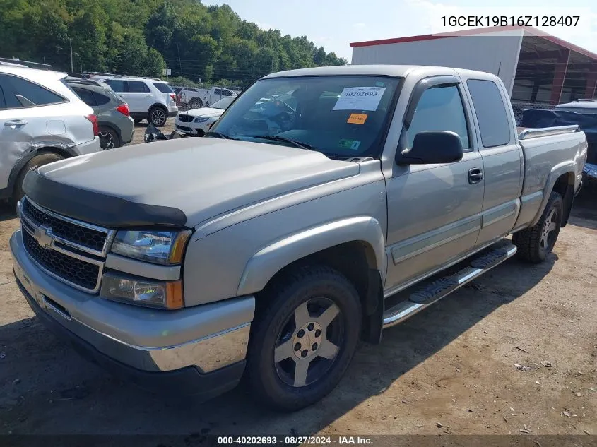 2006 Chevrolet Silverado 1500 Lt1 VIN: 1GCEK19B16Z128407 Lot: 40202693