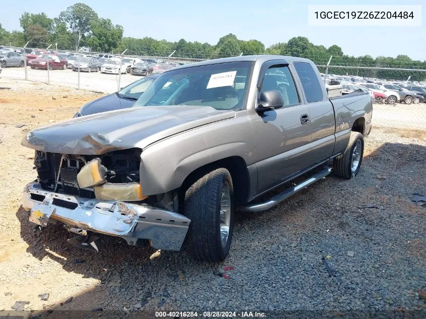 2006 Chevrolet Silverado 1500 Lt1 VIN: 1GCEC19Z26Z204484 Lot: 40216284