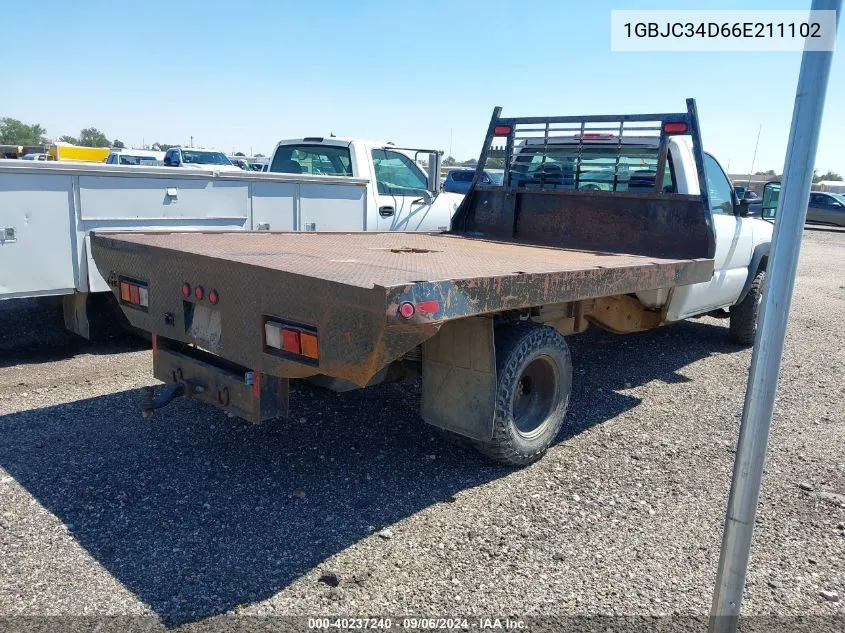 2006 Chevrolet Silverado 3500 Wt VIN: 1GBJC34D66E211102 Lot: 40237240