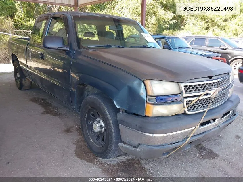 2006 Chevrolet Silverado 1500 Work Truck VIN: 1GCEC19X36Z204931 Lot: 40243321