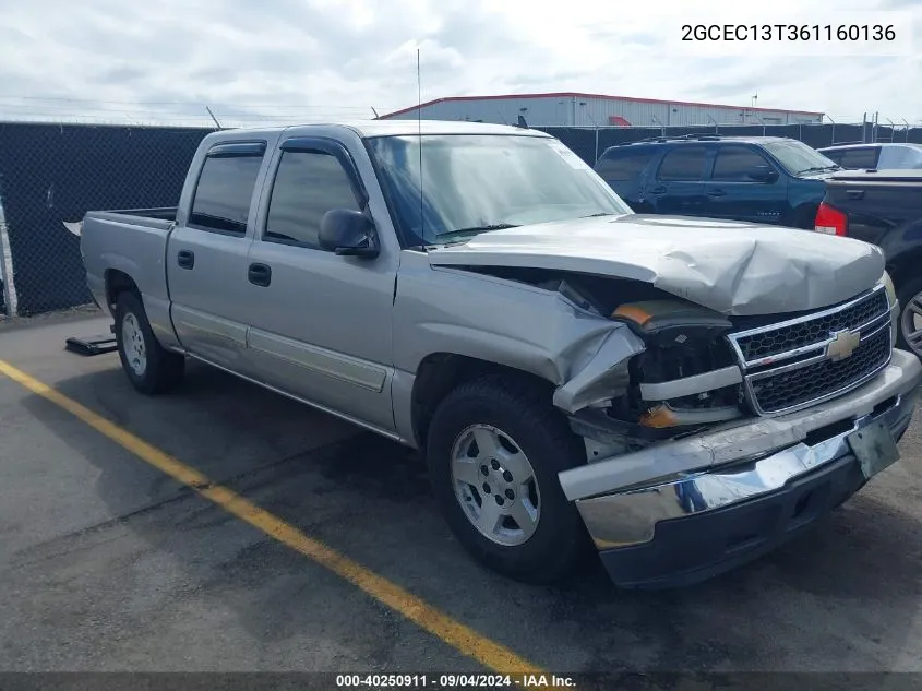 2006 Chevrolet Silverado 1500 Lt1 VIN: 2GCEC13T361160136 Lot: 40250911