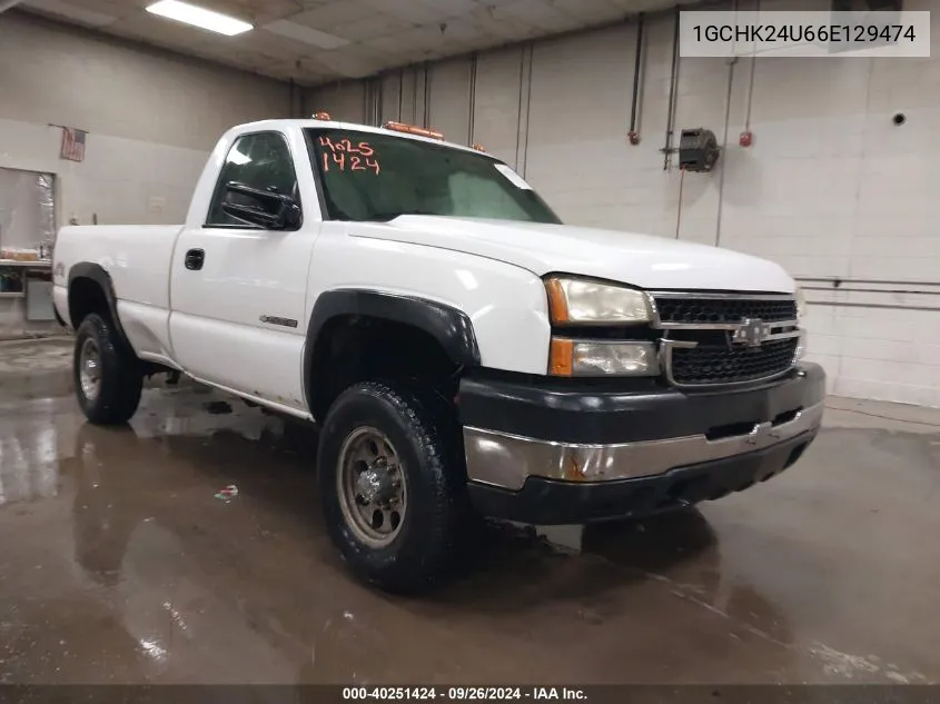 2006 Chevrolet Silverado 2500Hd Work Truck VIN: 1GCHK24U66E129474 Lot: 40251424