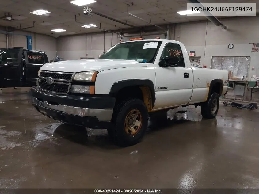 2006 Chevrolet Silverado 2500Hd Work Truck VIN: 1GCHK24U66E129474 Lot: 40251424