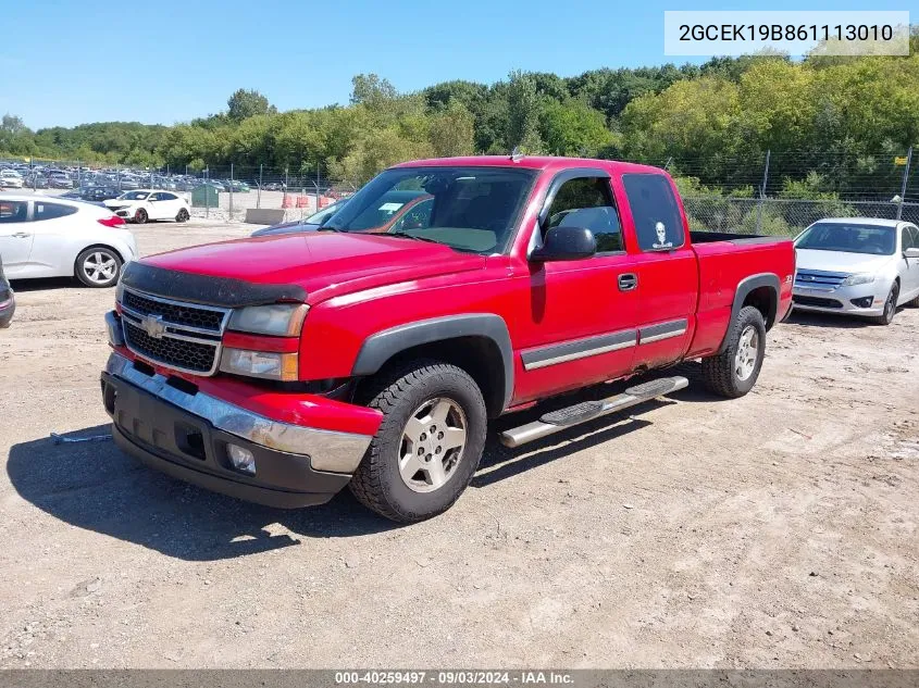 2006 Chevrolet Silverado 1500 Lt2 VIN: 2GCEK19B861113010 Lot: 40259497