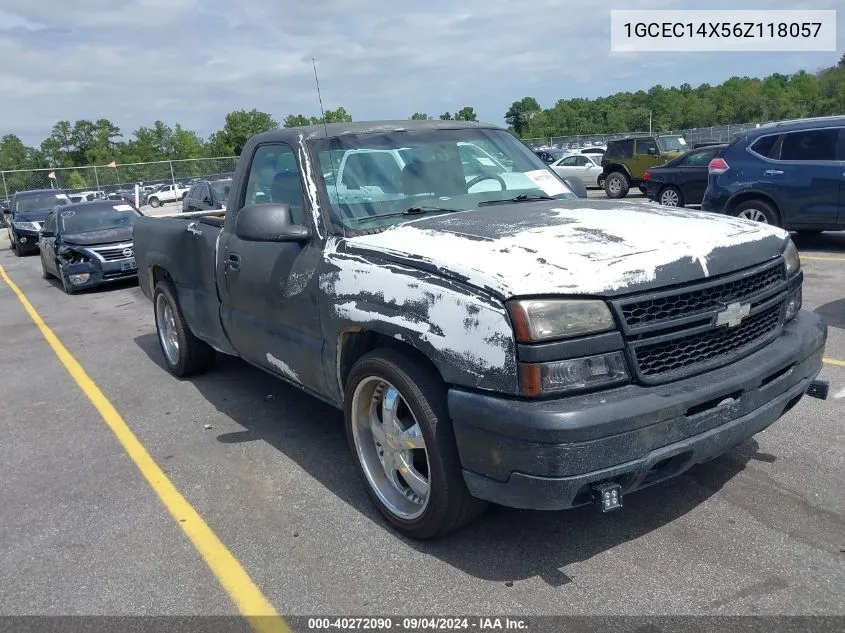 2006 Chevrolet Silverado 1500 Work Truck VIN: 1GCEC14X56Z118057 Lot: 40272090