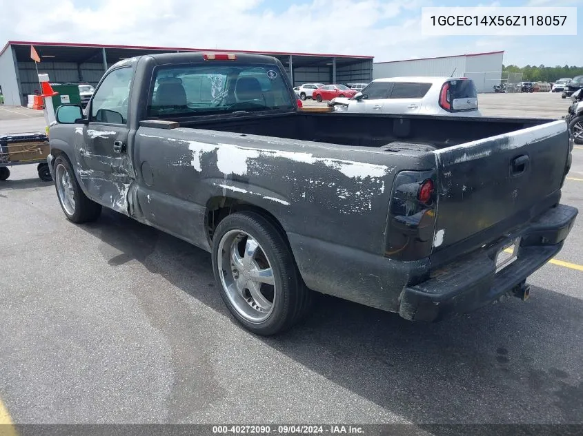 2006 Chevrolet Silverado 1500 Work Truck VIN: 1GCEC14X56Z118057 Lot: 40272090