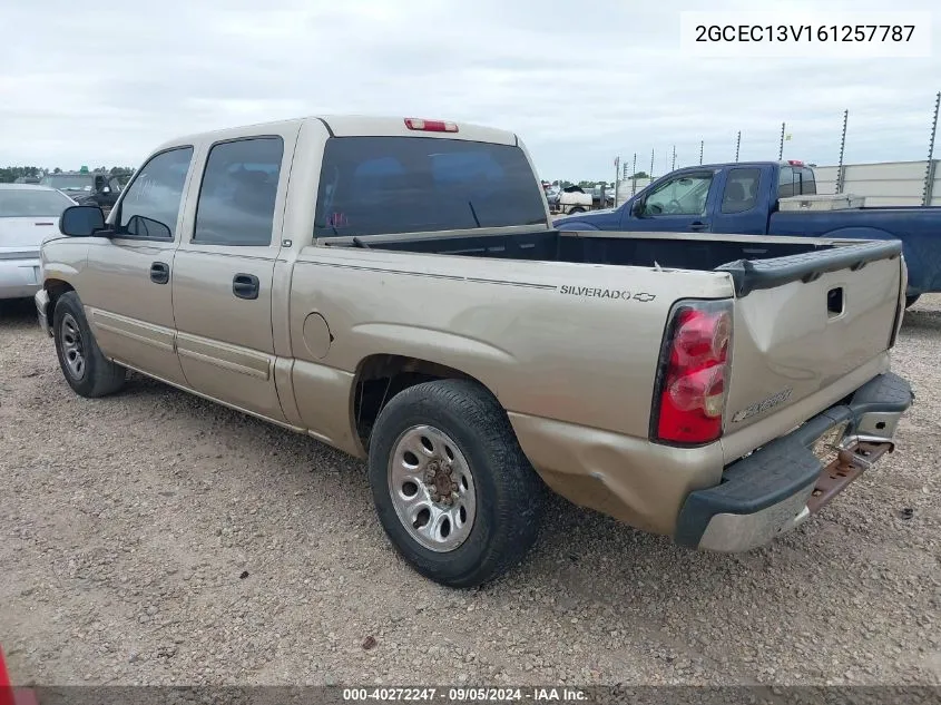 2006 Chevrolet Silverado C1500 VIN: 2GCEC13V161257787 Lot: 40272247