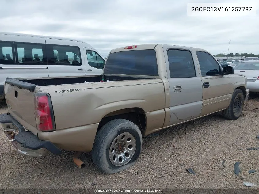 2006 Chevrolet Silverado C1500 VIN: 2GCEC13V161257787 Lot: 40272247