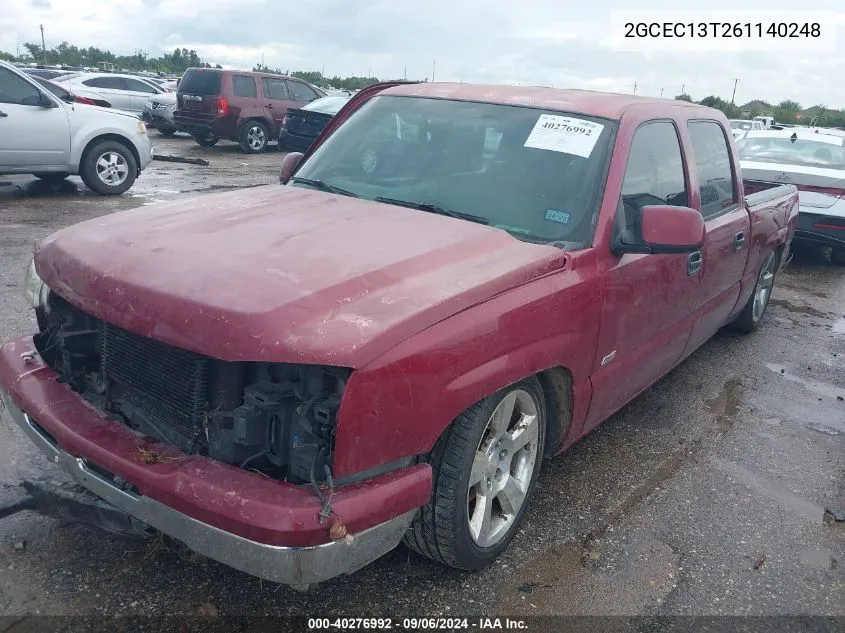 2006 Chevrolet Silverado 1500 Lt2 VIN: 2GCEC13T261140248 Lot: 40276992