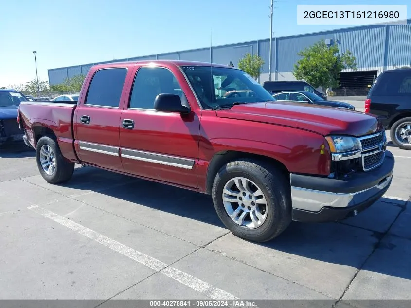 2006 Chevrolet Silverado 1500 Lt3 VIN: 2GCEC13T161216980 Lot: 40278841