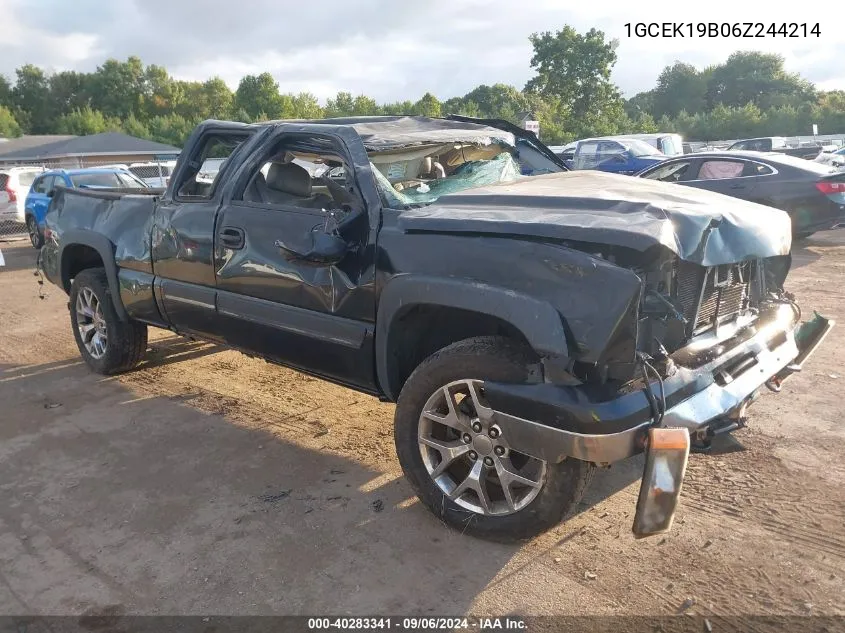 2006 Chevrolet Silverado K1500 VIN: 1GCEK19B06Z244214 Lot: 40283341