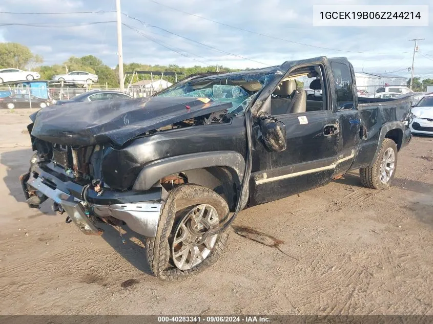 2006 Chevrolet Silverado K1500 VIN: 1GCEK19B06Z244214 Lot: 40283341