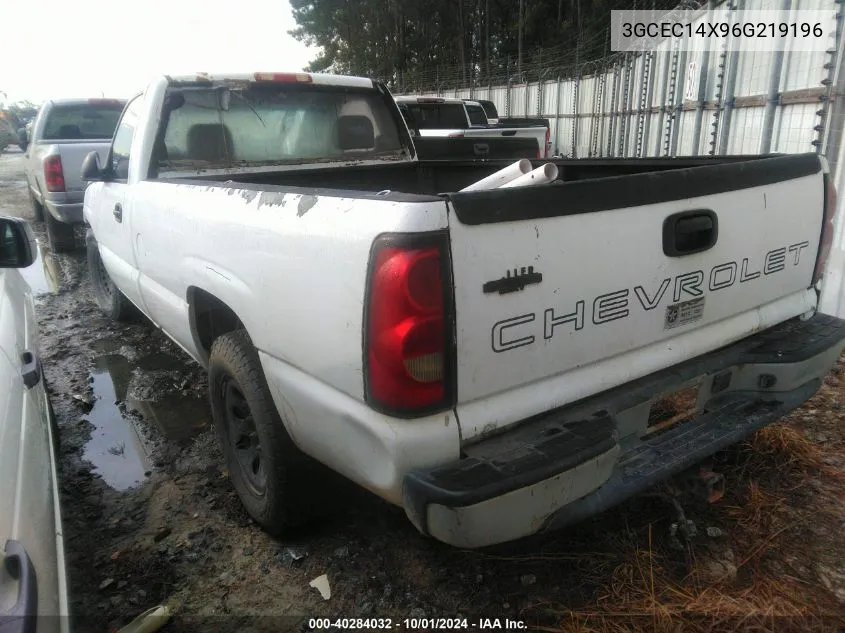 2006 Chevrolet Silverado 1500 Work Truck VIN: 3GCEC14X96G219196 Lot: 40284032