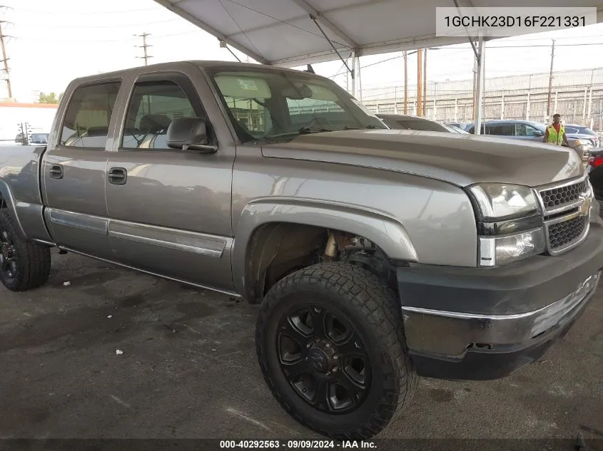 1GCHK23D16F221331 2006 Chevrolet Silverado 2500Hd Lt2