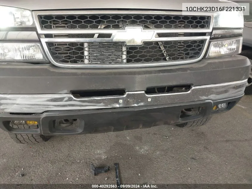 1GCHK23D16F221331 2006 Chevrolet Silverado 2500Hd Lt2