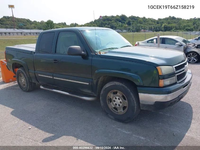 2006 Chevrolet Silverado 1500 K1500 VIN: 1GCEK19T66Z158219 Lot: 40296632