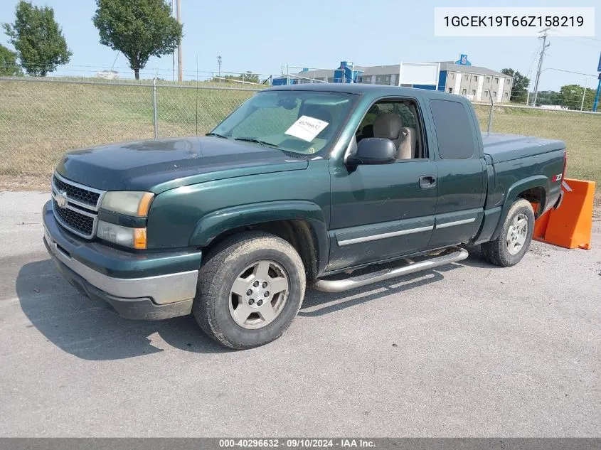 2006 Chevrolet Silverado 1500 K1500 VIN: 1GCEK19T66Z158219 Lot: 40296632