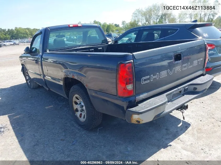 2006 Chevrolet Silverado 1500 Work Truck VIN: 1GCEC14X46Z113884 Lot: 40296963