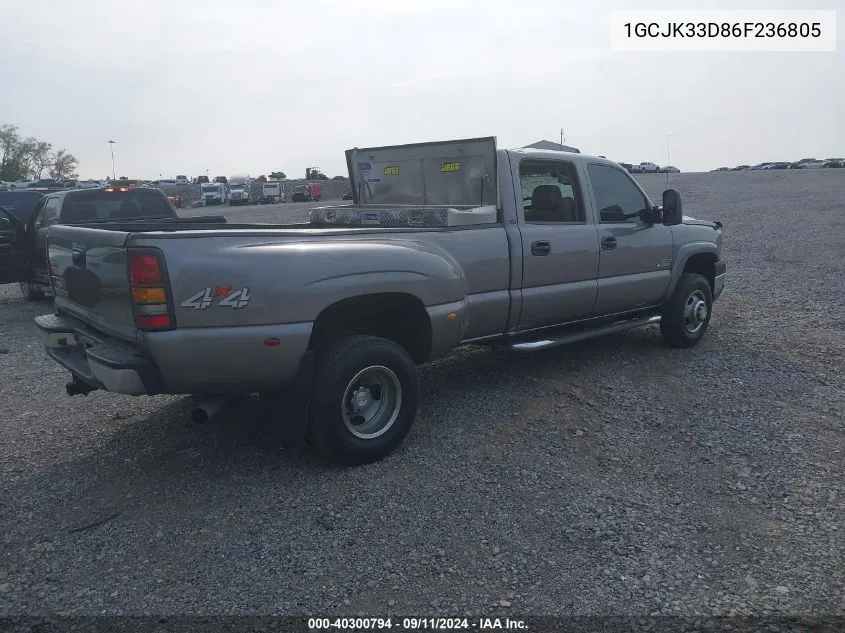 1GCJK33D86F236805 2006 Chevrolet Silverado 3500 Lt3