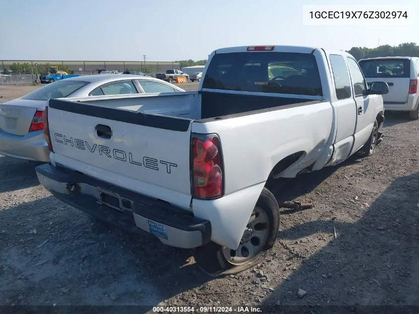 2006 Chevrolet Silverado 1500 C1500 VIN: 1GCEC19X76Z302974 Lot: 40313554