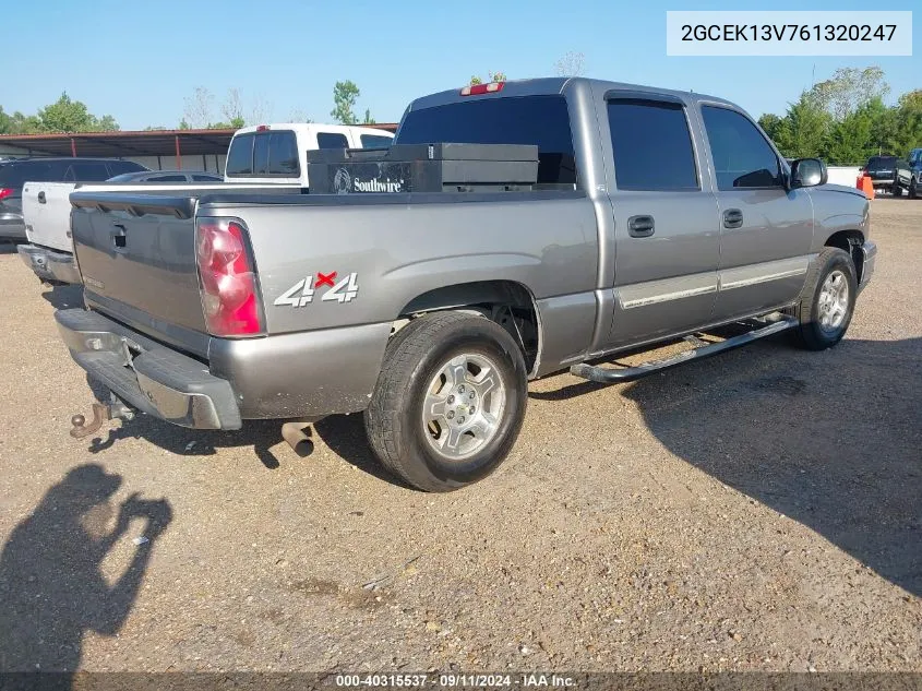 2006 Chevrolet Silverado 1500 Ls VIN: 2GCEK13V761320247 Lot: 40315537