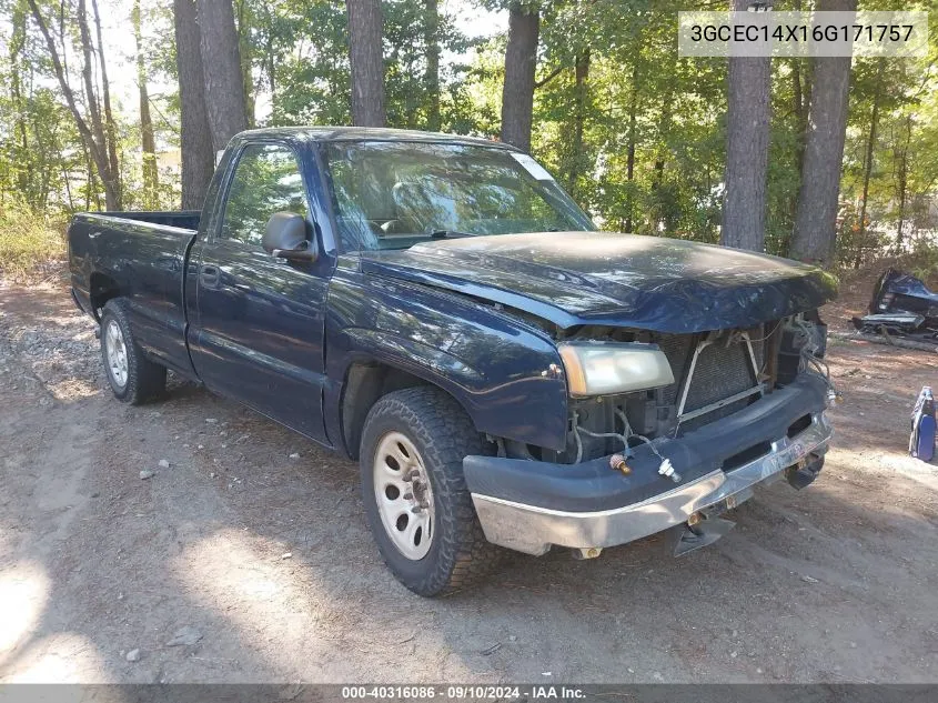 2006 Chevrolet Silverado 1500 Work Truck VIN: 3GCEC14X16G171757 Lot: 40316086