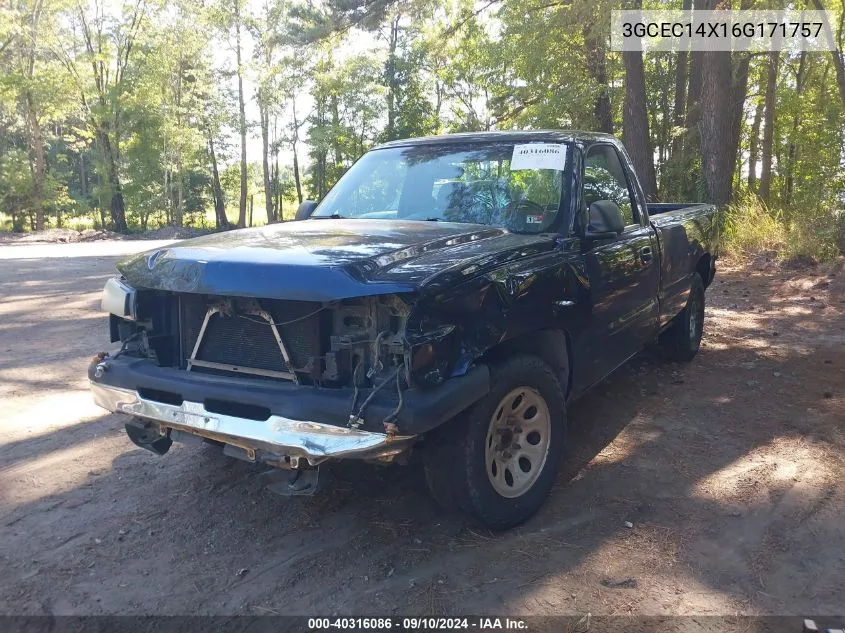 2006 Chevrolet Silverado 1500 Work Truck VIN: 3GCEC14X16G171757 Lot: 40316086