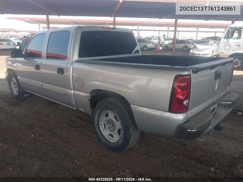 2006 Chevrolet Silverado 1500 C1500 VIN: 2GCEC13T761243861 Lot: 40325025