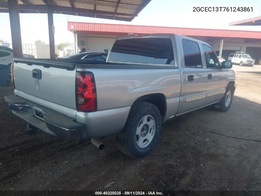 2006 Chevrolet Silverado 1500 C1500 VIN: 2GCEC13T761243861 Lot: 40325025