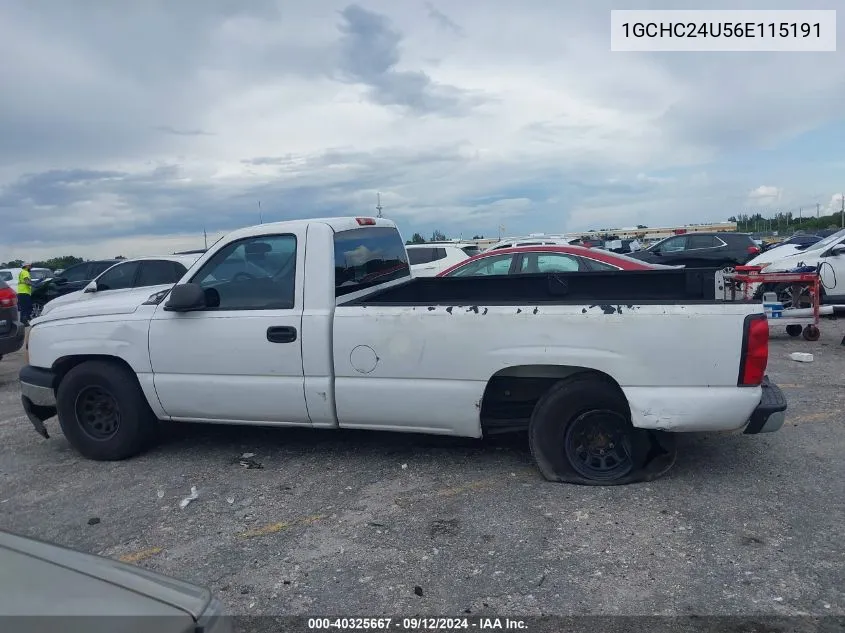 1GCHC24U56E115191 2006 Chevrolet Silverado 2500Hd C2500 Heavy Duty