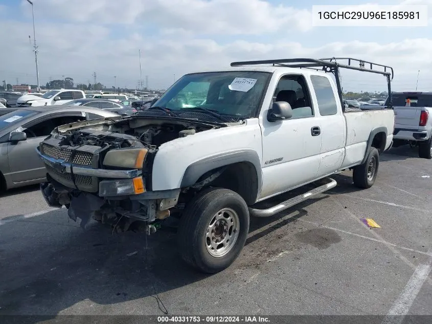 2006 Chevrolet Silverado C2500 Heavy Duty VIN: 1GCHC29U96E185981 Lot: 40331753