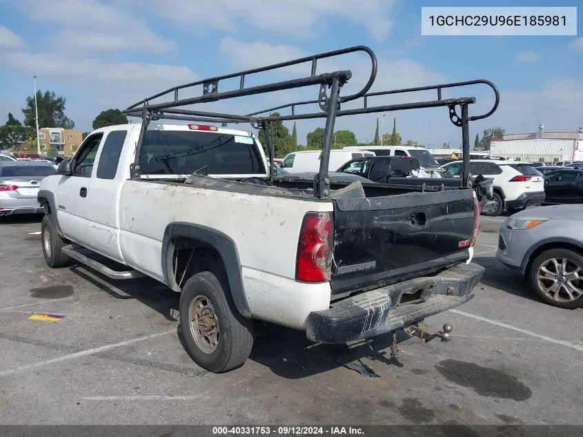 1GCHC29U96E185981 2006 Chevrolet Silverado C2500 Heavy Duty