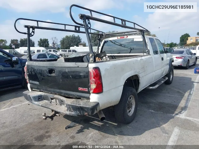 2006 Chevrolet Silverado C2500 Heavy Duty VIN: 1GCHC29U96E185981 Lot: 40331753