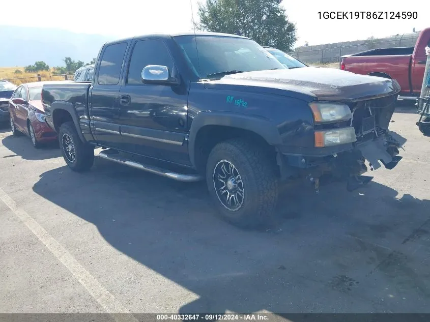 2006 Chevrolet Silverado 1500 K1500 VIN: 1GCEK19T86Z124590 Lot: 40332647