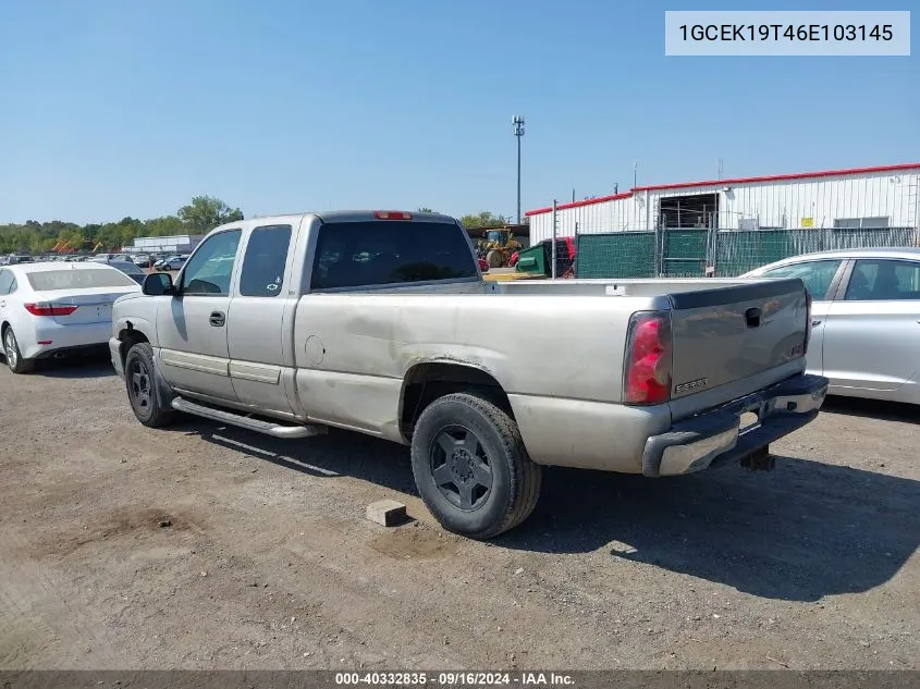 2006 Chevrolet Silverado 1500 Lt2 VIN: 1GCEK19T46E103145 Lot: 40332835