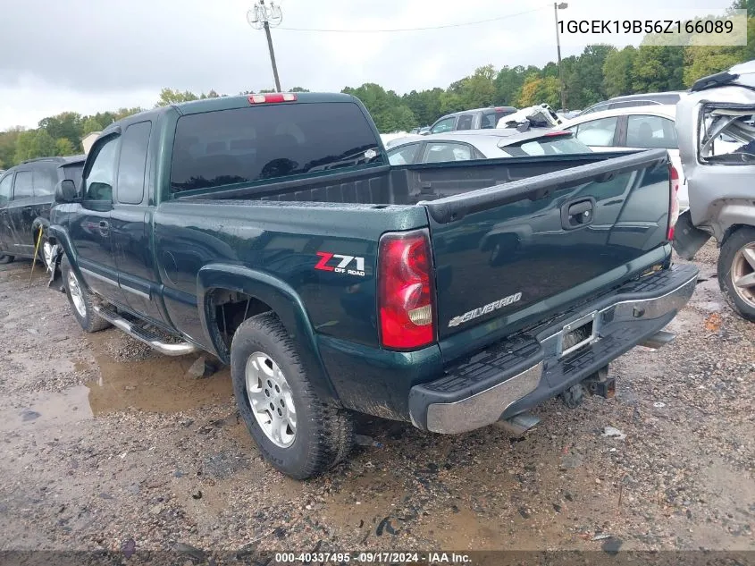 2006 Chevrolet Silverado K1500 VIN: 1GCEK19B56Z166089 Lot: 40337495