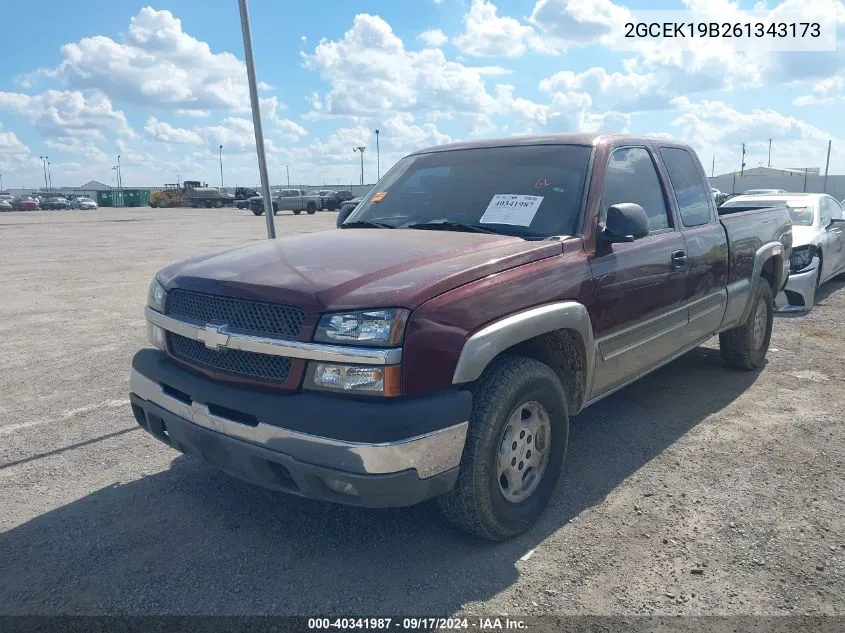 2006 Chevrolet Silverado 1500 Lt3 VIN: 2GCEK19B261343173 Lot: 40341987