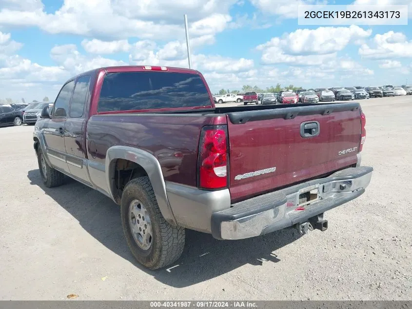 2006 Chevrolet Silverado 1500 Lt3 VIN: 2GCEK19B261343173 Lot: 40341987