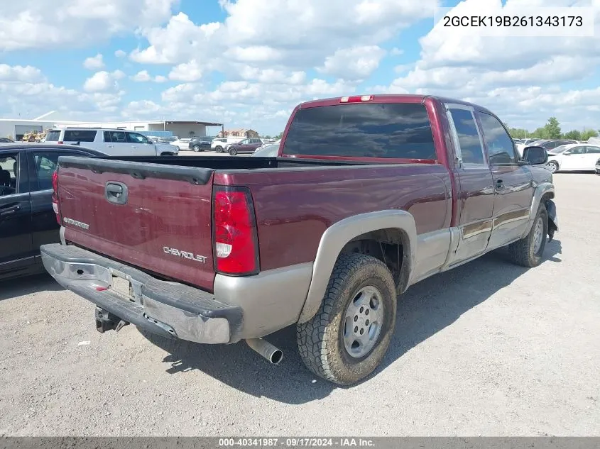 2006 Chevrolet Silverado 1500 Lt3 VIN: 2GCEK19B261343173 Lot: 40341987