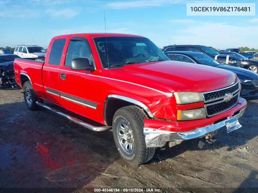 2006 Chevrolet Silverado 1500 Lt1 VIN: 1GCEK19V86Z176481 Lot: 40346194