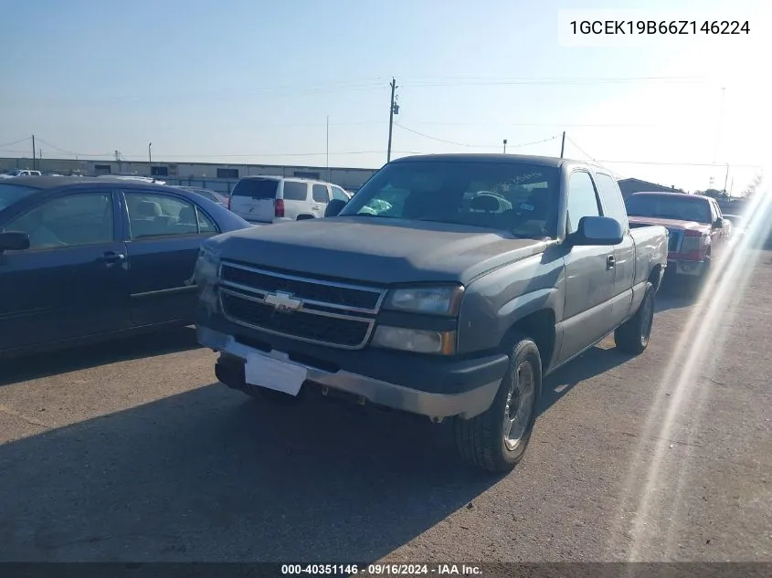 2006 Chevrolet Silverado 1500 Ls VIN: 1GCEK19B66Z146224 Lot: 40351146