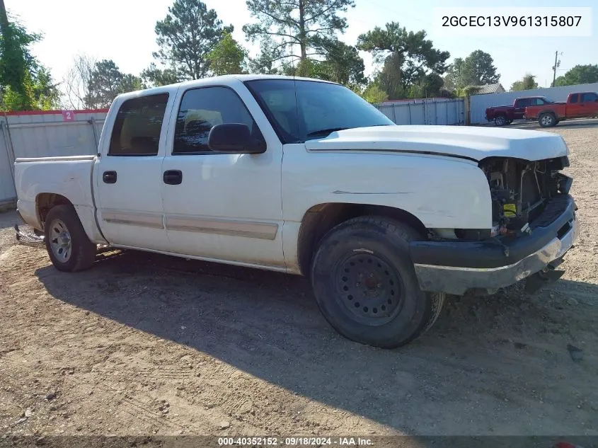 2006 Chevrolet Silverado 1500 Ls VIN: 2GCEC13V961315807 Lot: 40352152