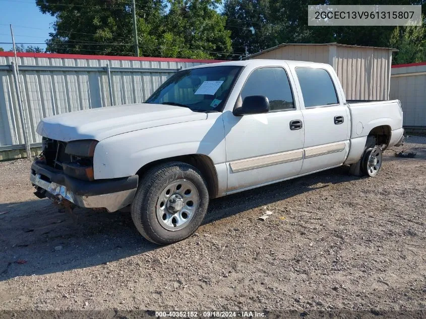 2006 Chevrolet Silverado 1500 Ls VIN: 2GCEC13V961315807 Lot: 40352152